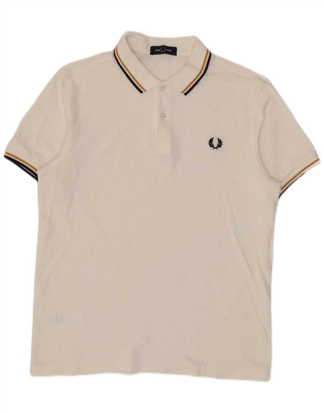 Fred Perry Herre poloshirt Medium hvid bomuld