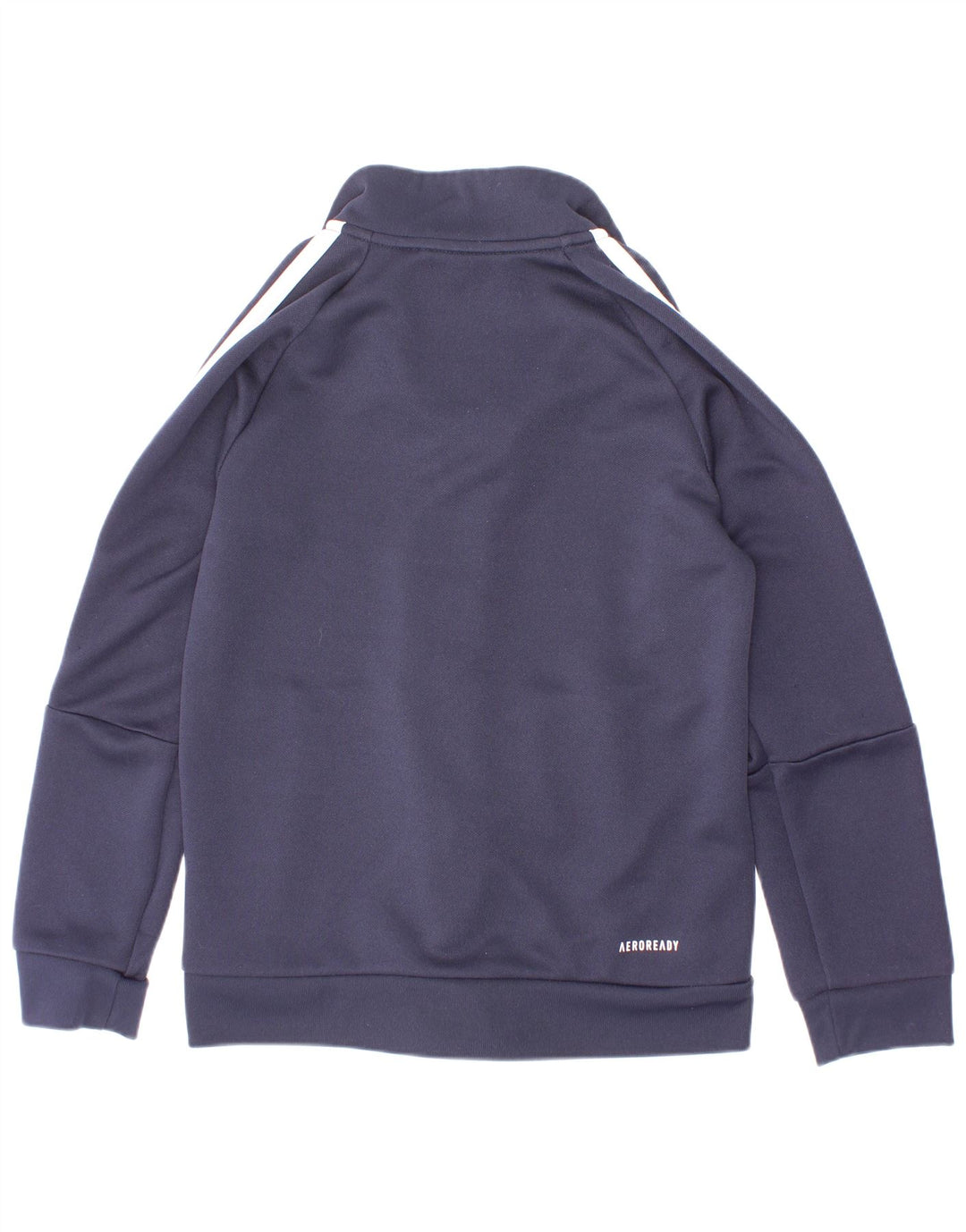 Adidas Boys Aeroready Tracksuit Topjakke 7-8 år Navy Blue Polyester