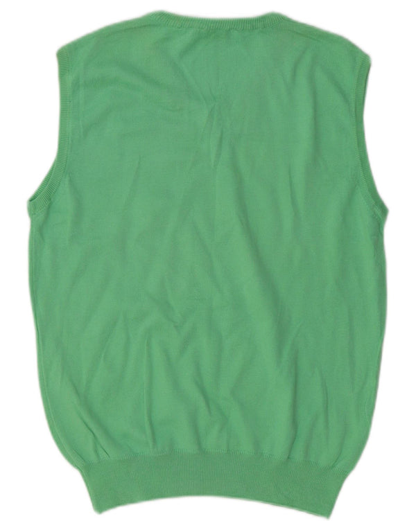 Brooksfield Herrevest Tank Top IT 46 Lille grøn bomuld
