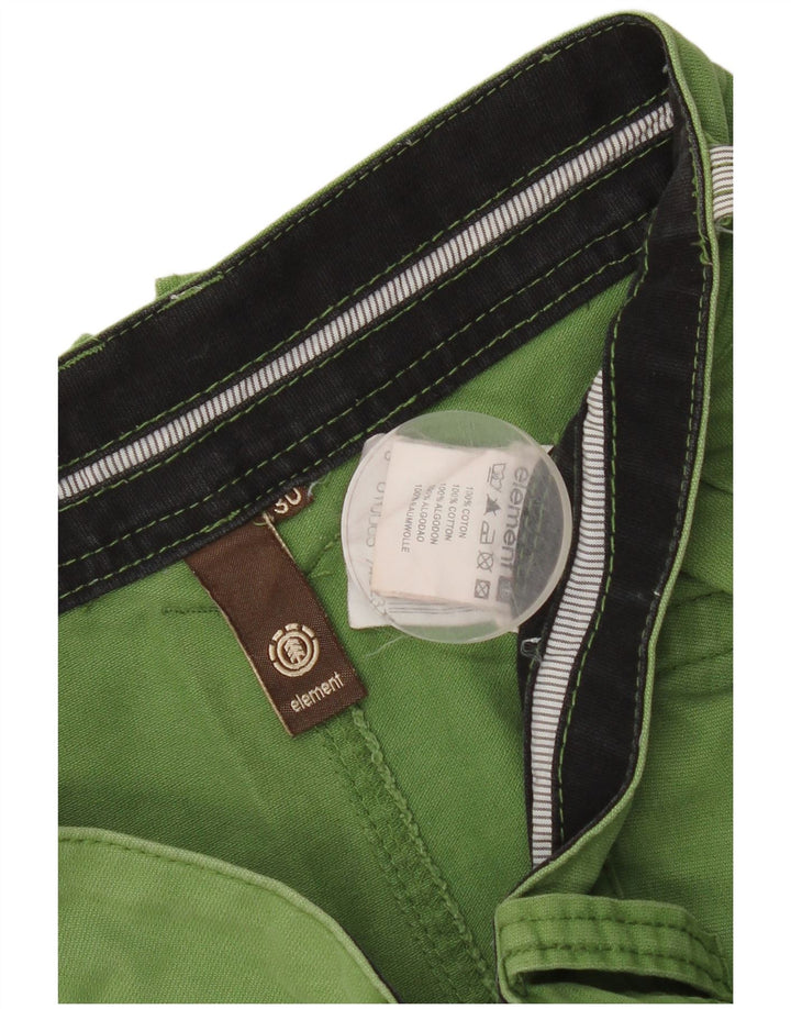 Element Chino Shorts til mænd W30 Mellemgrøn bomuld