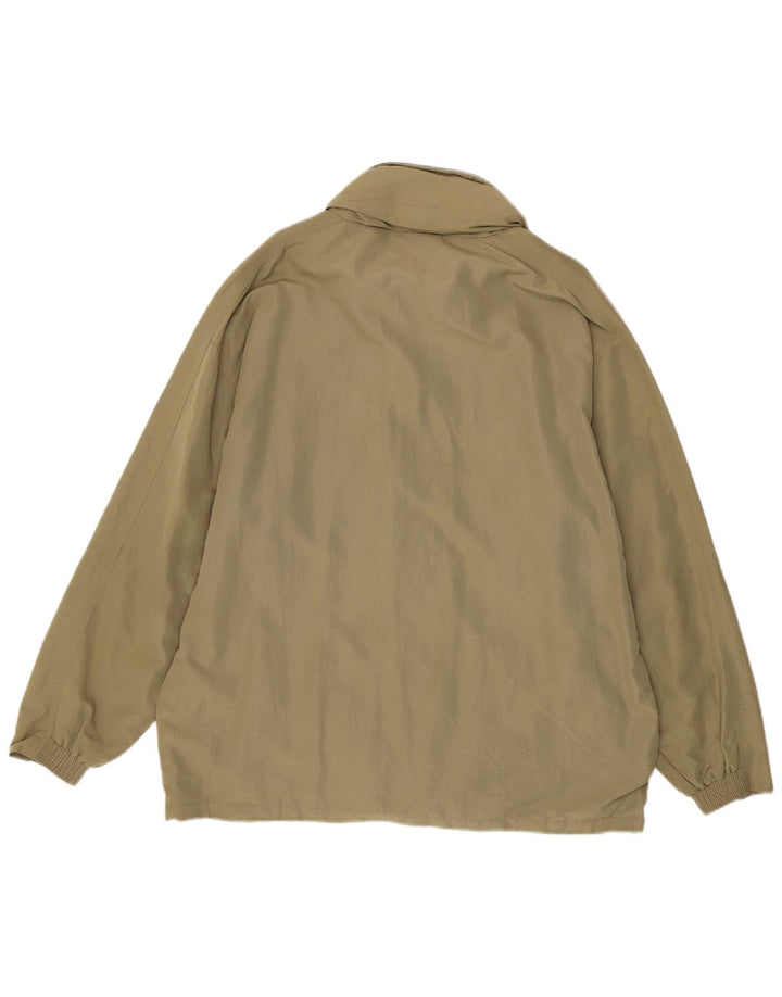 DIADORA Mens Rain Jacket UK 42 XL Khaki Polyamide Vintage Diadora and Second-Hand Diadora from Messina Hembry 