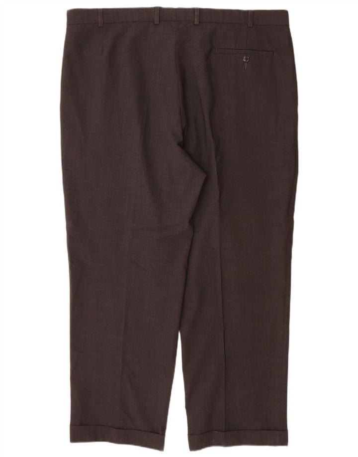 Marks & Spencer Herre Pegged Suit Bukser W40 L29 Grå Polyester