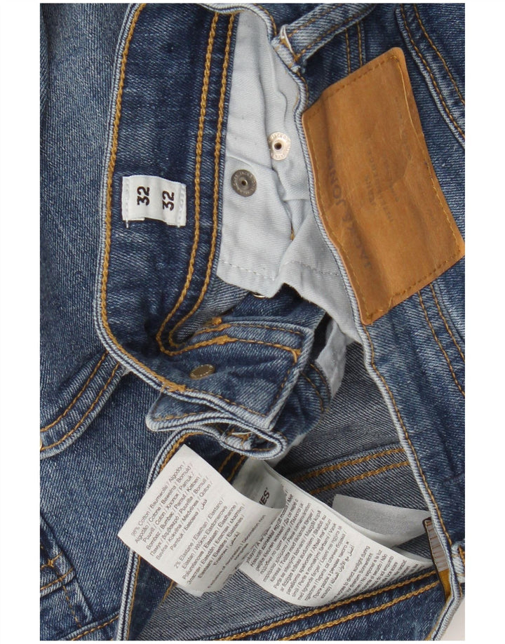 JACK & JONES Herre GLENN Skinny Jeans W32 L32 Blå Bomuld