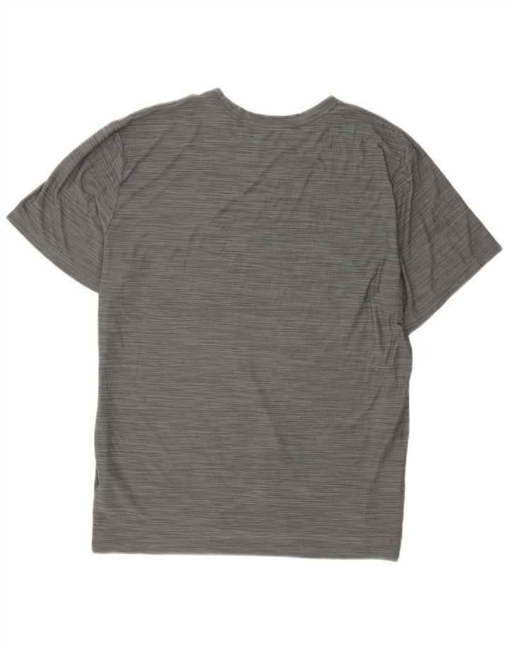 Nike Herre Dri Fit T-shirt Top XL Grå Flecked Polyester