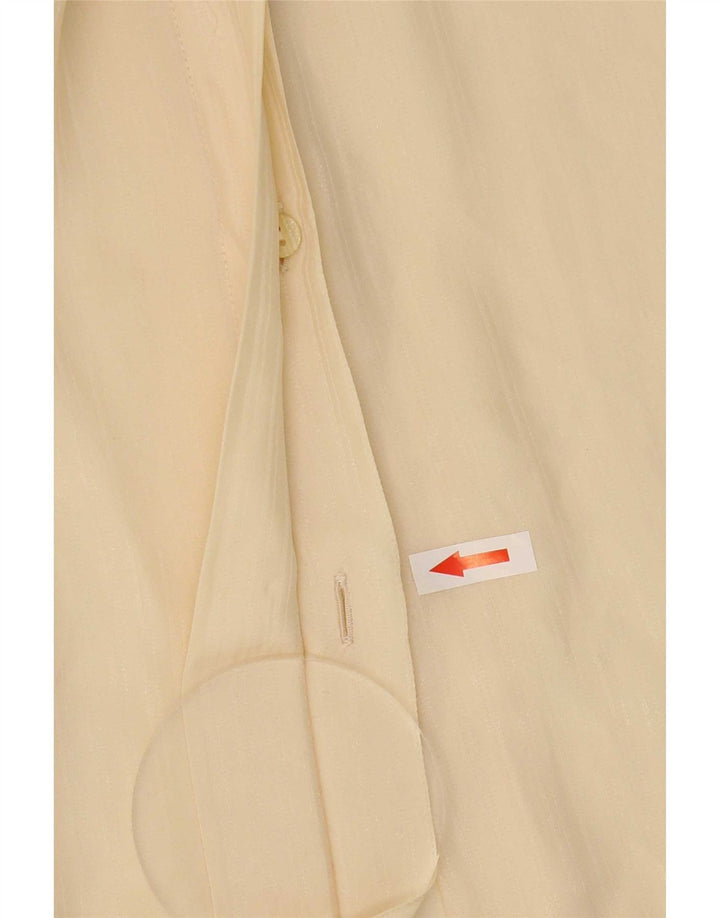 Vintage dameskjorte bluse str. 45 Large Beige