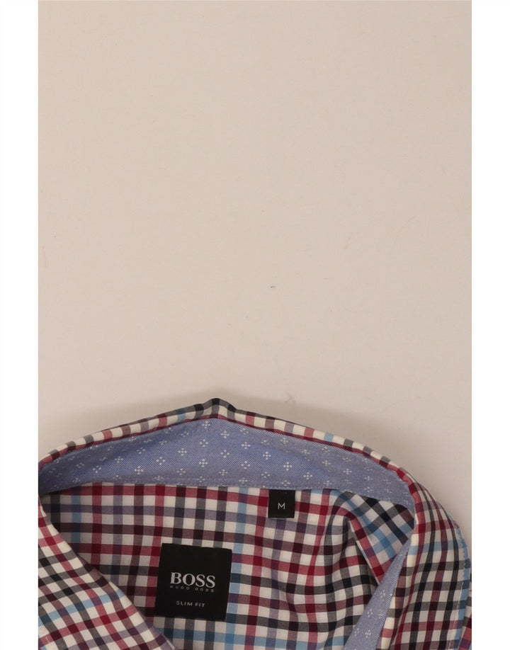 HUGO BOSS Herre Slim Fit skjorte Medium Multicolored Gingham Cotton