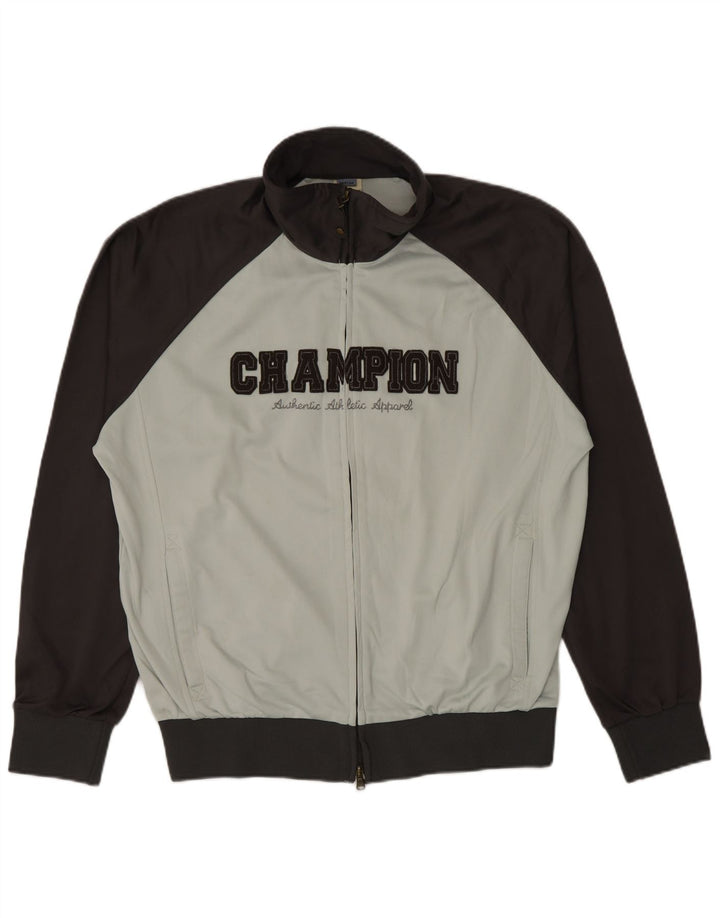 Champion Herre grafisk træningsdragt Topjakke Medium Grey Colourblock