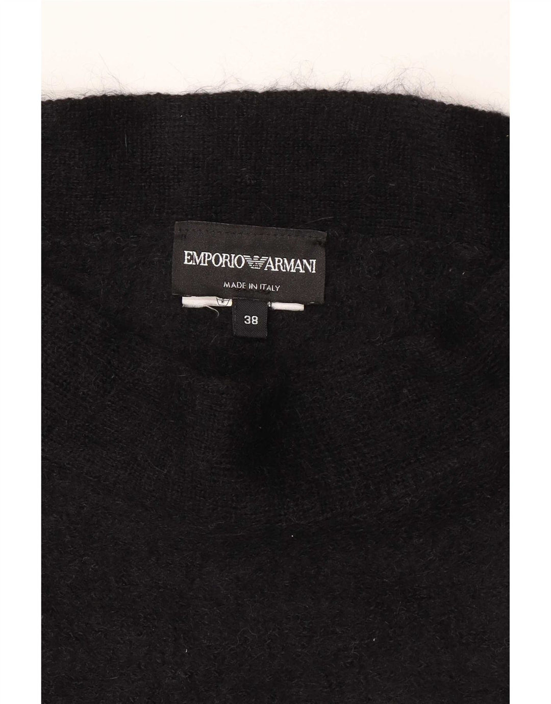 Emporio Armani Dame Crop Top EU 38 Medium Sort