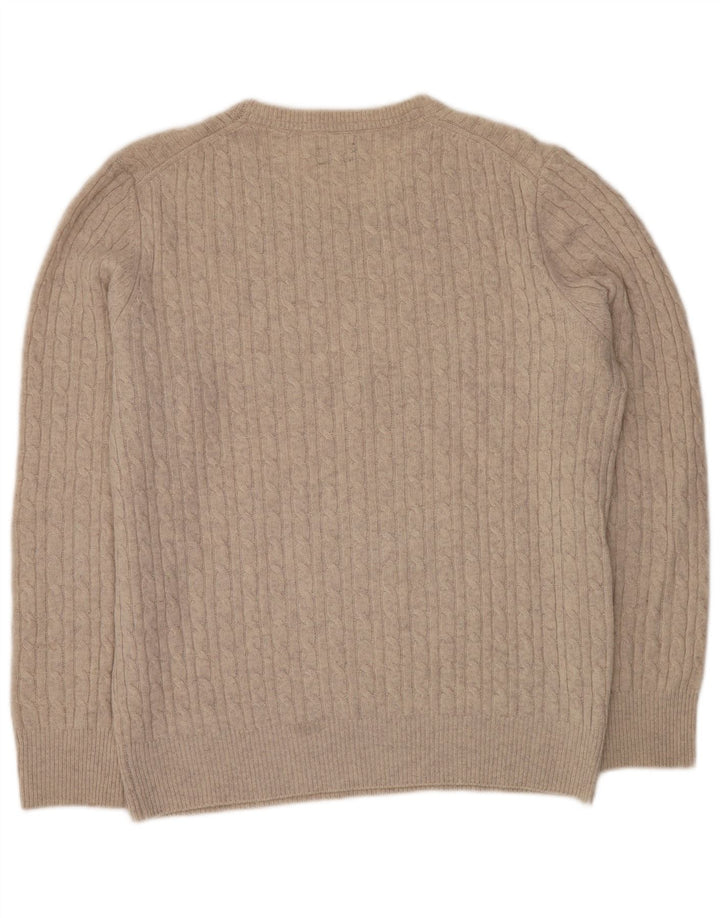 GUTTERIDGE Herre sweater med rund hals 2XL Beige