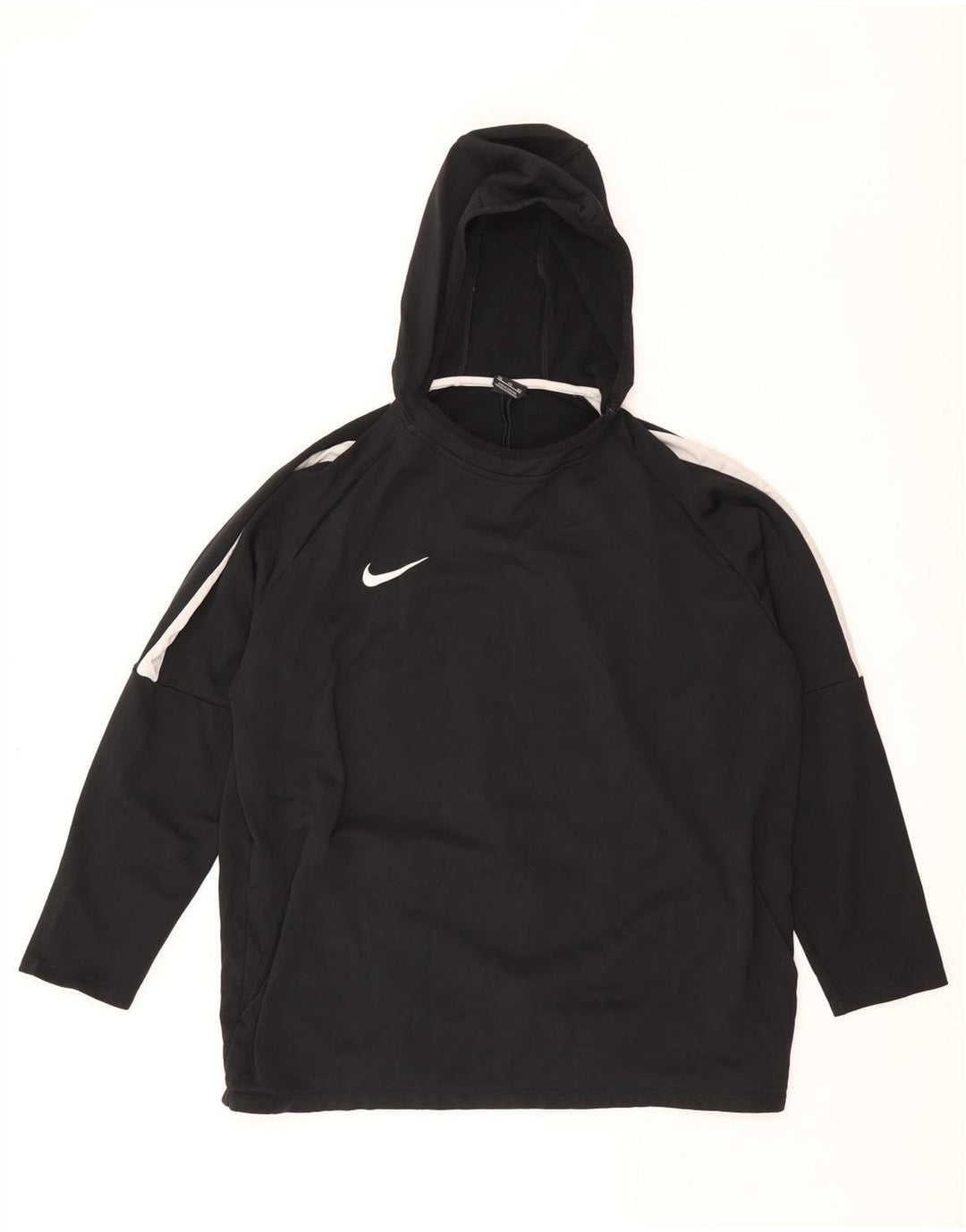 Nike Herre Dri Fit Hoodie Jumper 2XL Sort Colourblock Polyester