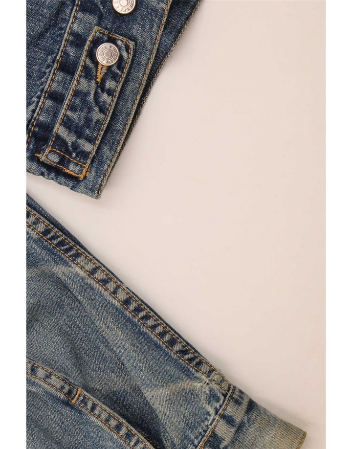 Diesel Boys Denimjakke 11-12 År XL Blå Bomuld