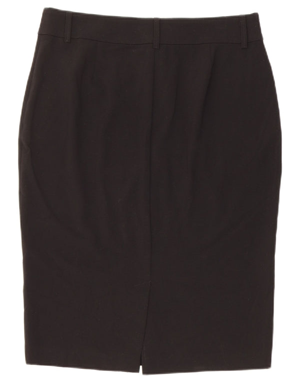 Marks & Spencer Pencil Nederdel til kvinder UK 12 Medium W30 Sort Polyester