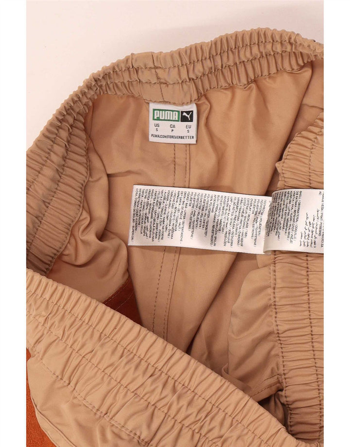 Puma Sportsshorts til kvinder UK 8 Small Beige Colourblock Polyester