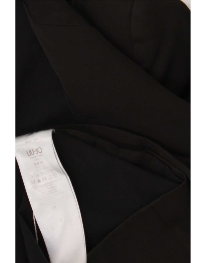 Liu Jo Dame 1 Knap Blazer Jakke IT 40 Lille Sort Polyester