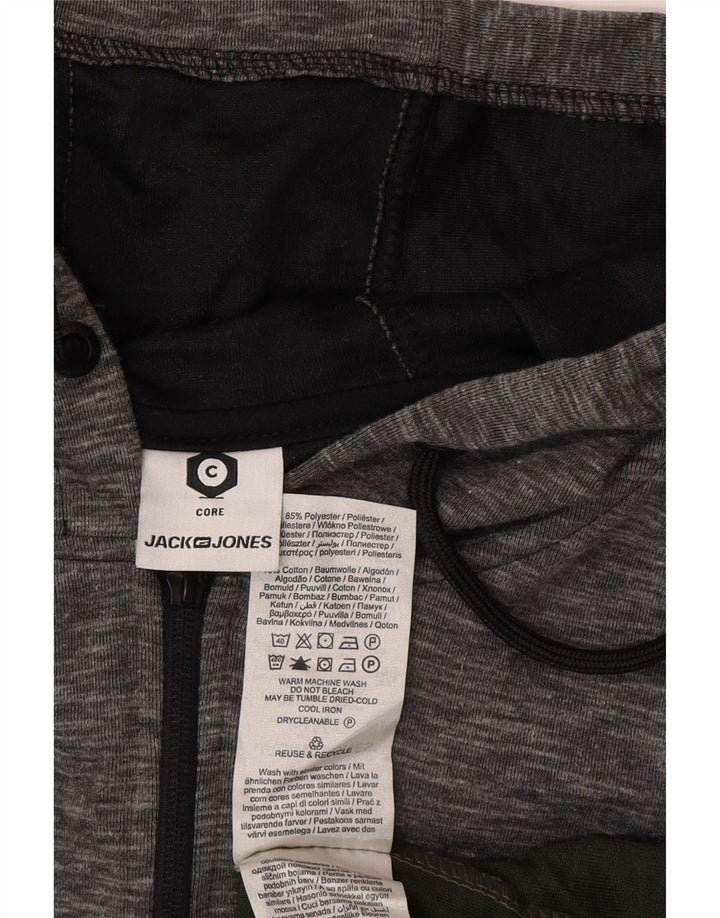 Jack & Jones Hættetrøje med lynlås til mænd 2XL Grøn Colourblock Polyester
