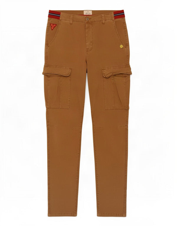Berna Herre Straight Cargo Bukser IT 50 Large W34 L30 Beige Bomuld