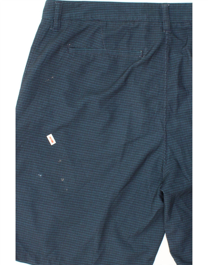 HURLEY Mens Chino Shorts W36 Large Navy Blue Striped Polyester Vintage Hurley and Second-Hand Hurley from Messina Hembry 