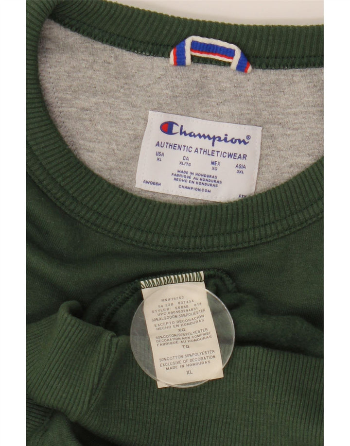 Champion Herre Sweatshirt Jumper XL Grøn Bomuld