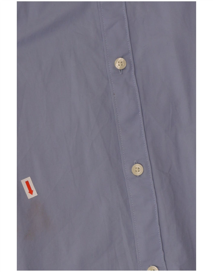 TOMMY HILFIGER Mens Slim Fit Shirt Medium Blue Cotton
