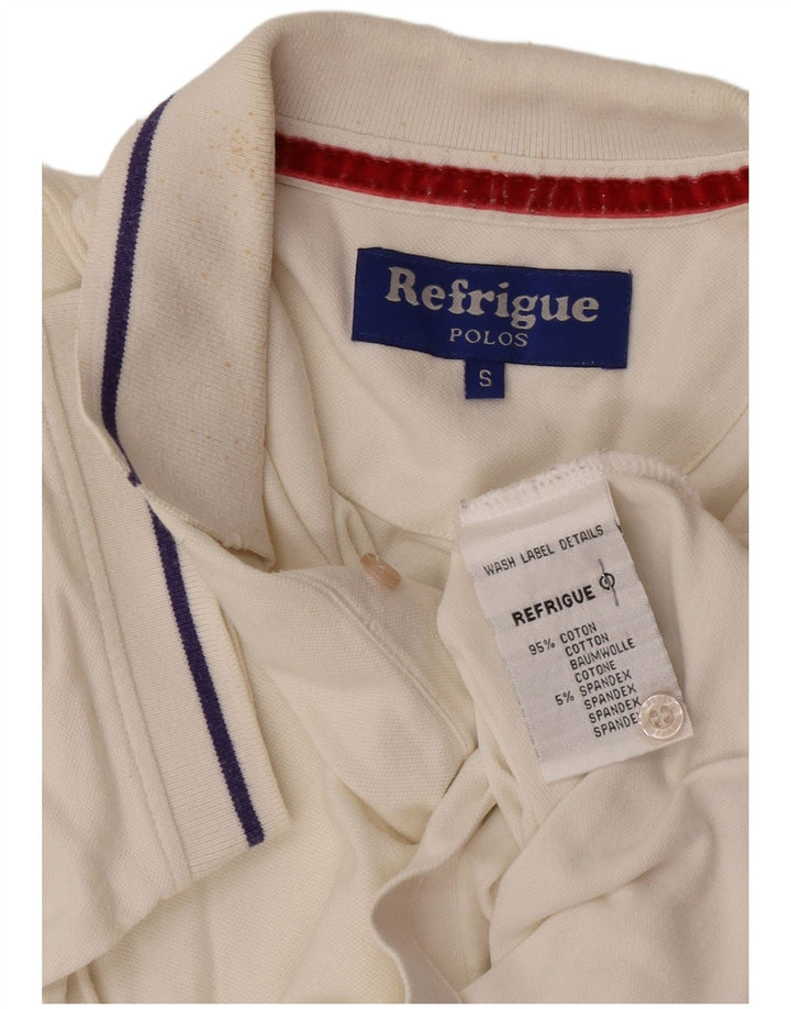 Refrigue herre polo shirt lille hvid bomuld
