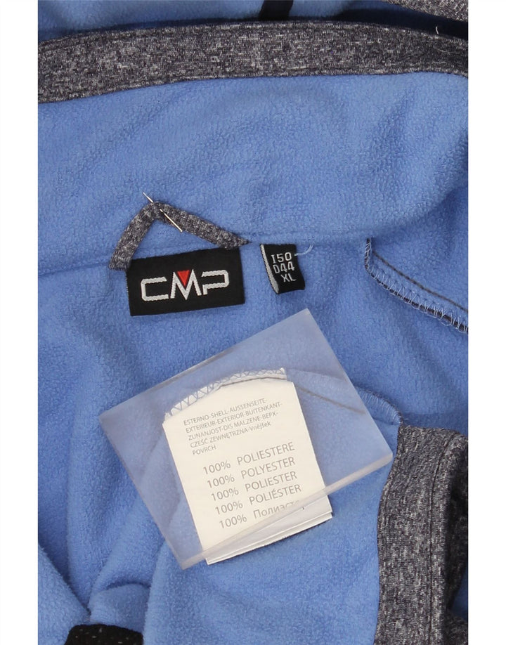 CMP Dame hætte vindjakke UK 18 XL Blå Flecked Polyester