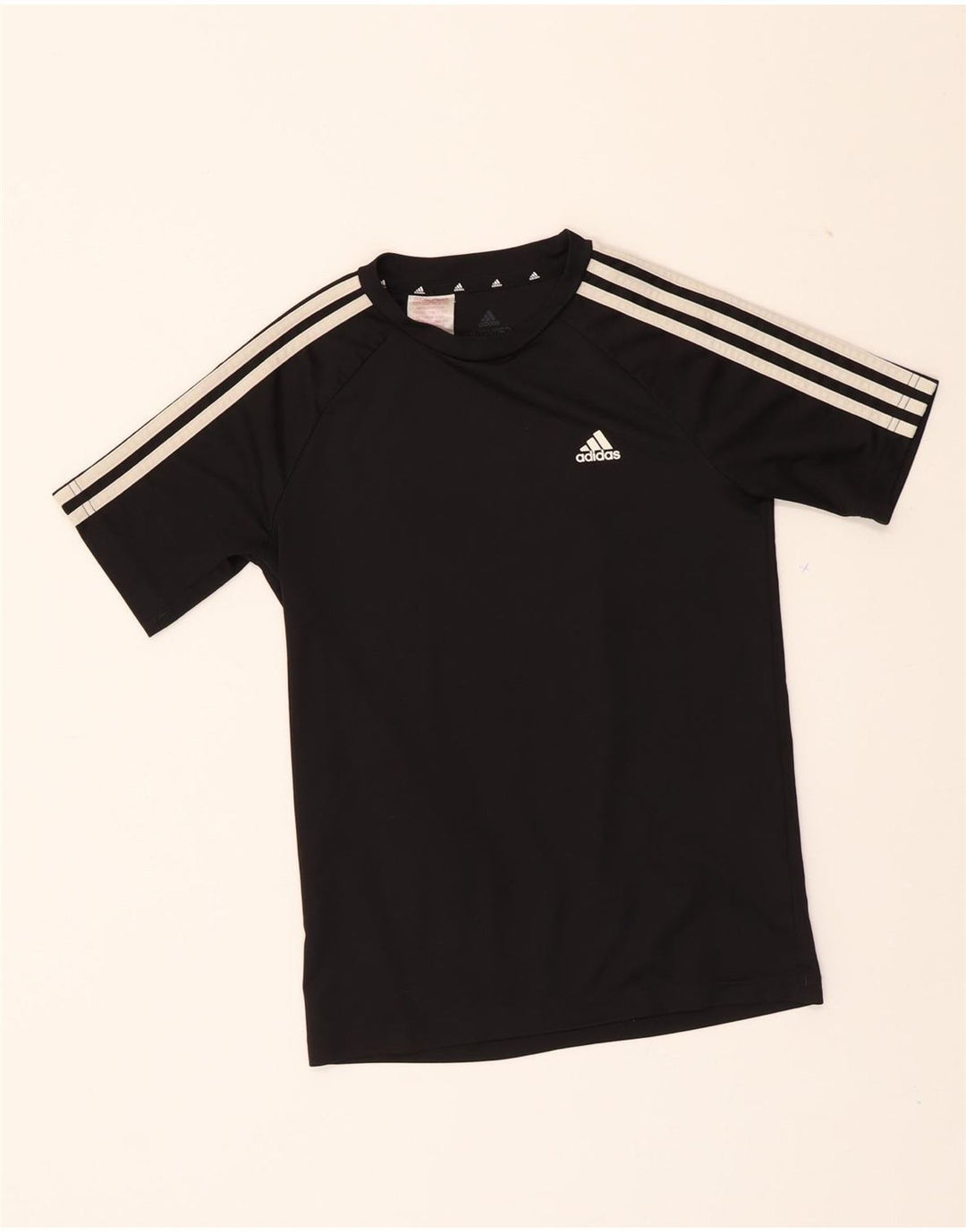 ADIDAS Boys Aeroready T-Shirt Top 11-12 Years Black Polyester Vintage Adidas and Second-Hand Adidas from Messina Hembry 