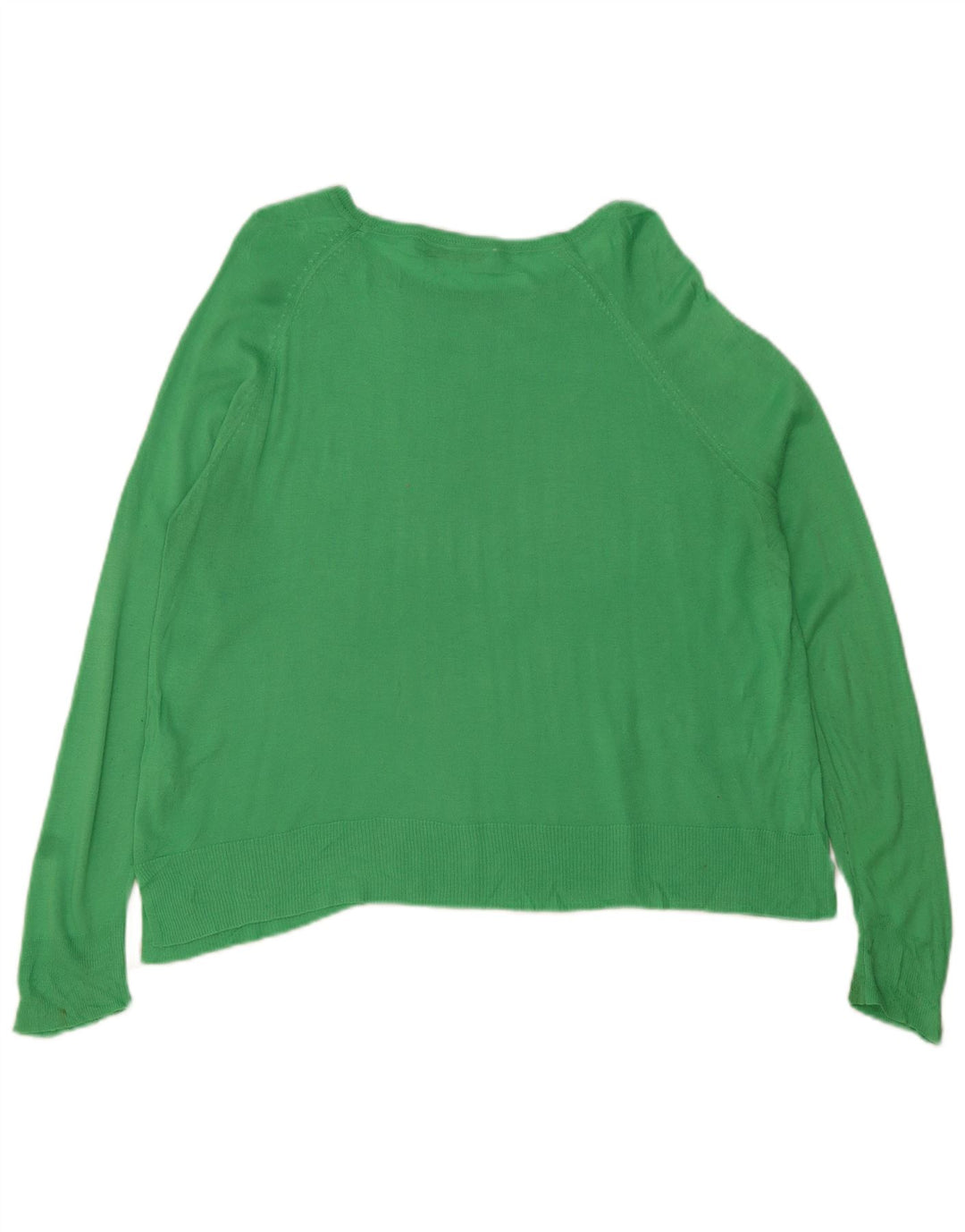 Zara Dame Boat Neck Jumper Sweater UK 14 Medium Blue Viscose