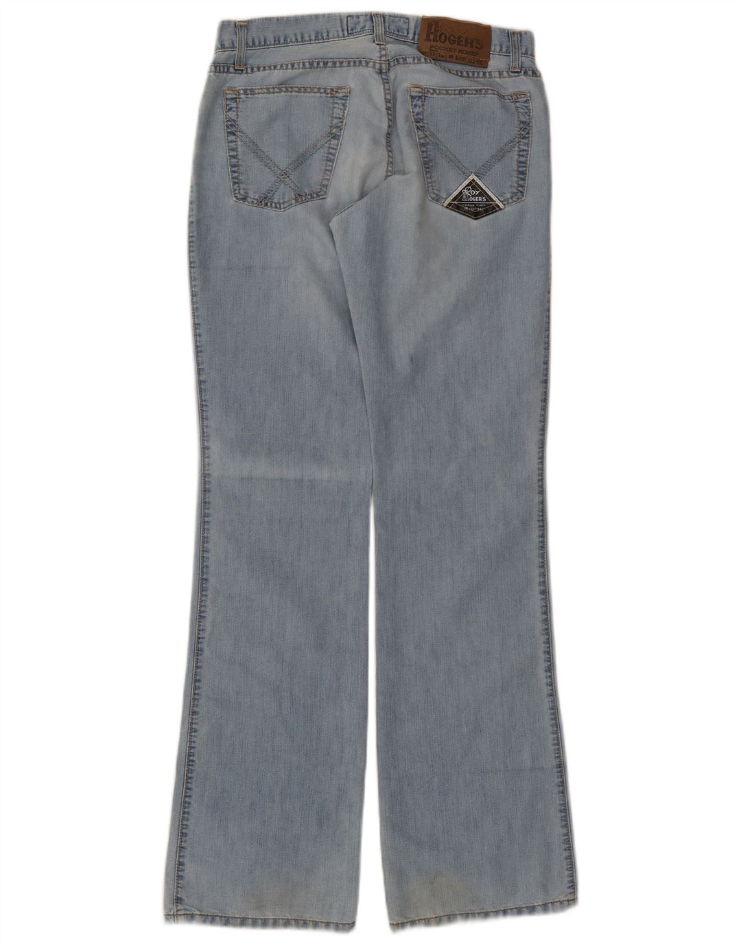 Roy Rogers Dame Seven Bell Bootcut Jeans IT 46 Large W32 L34 Blå Bomuld