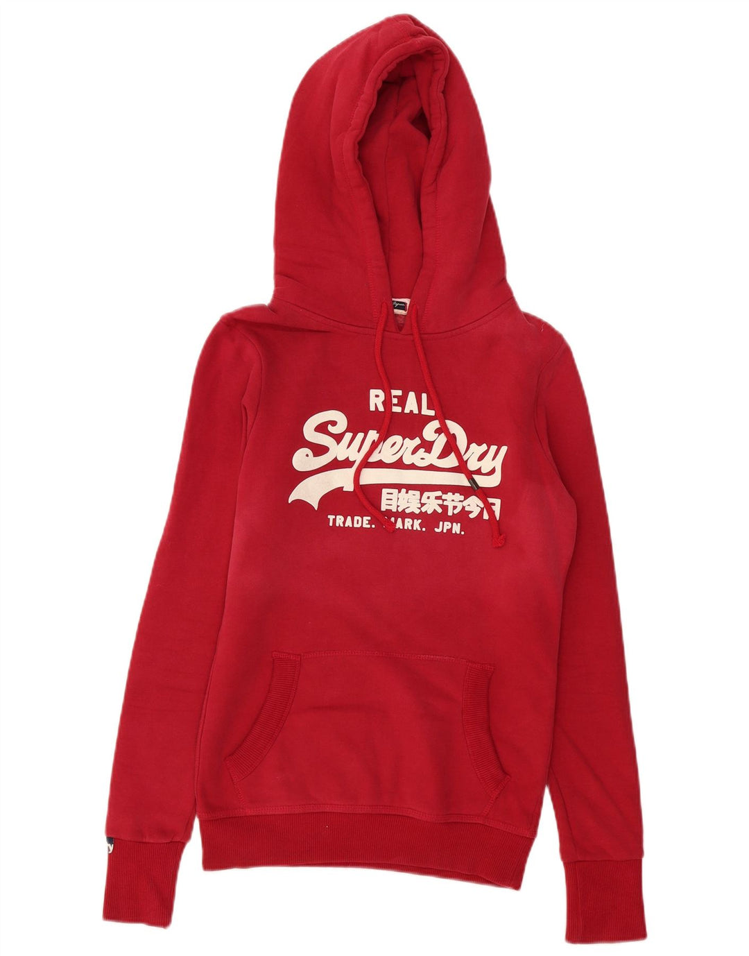 Superdry Grafisk hættetrøje til mænd, lille rød bomuld