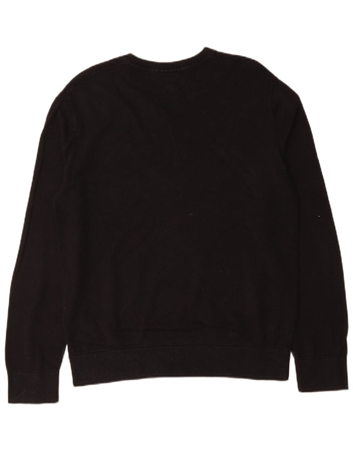 Gap Herre V-hals sweater Stor sort bomuld
