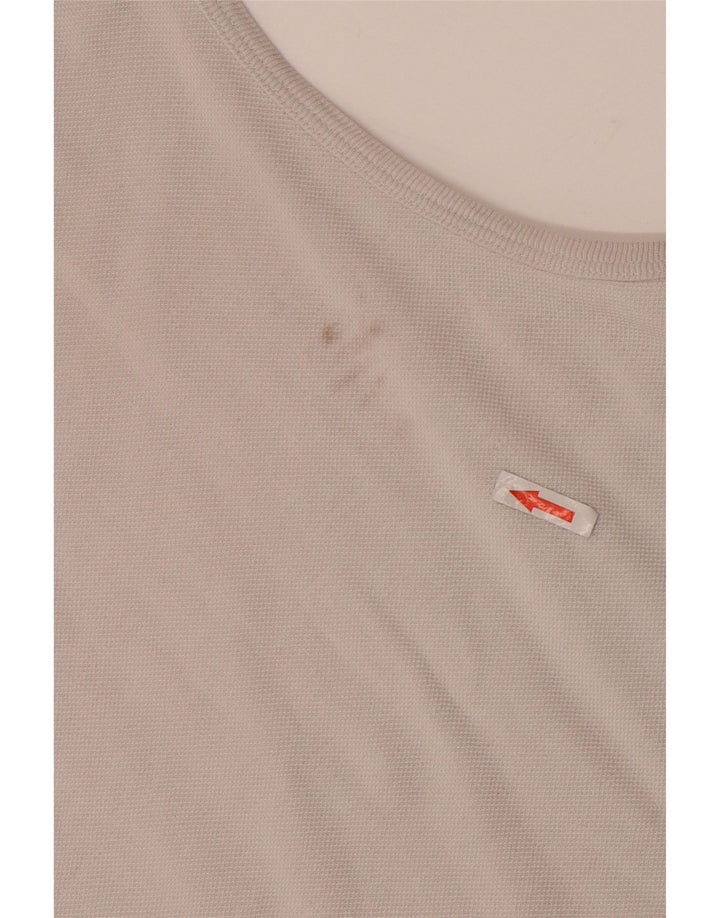 LACOSTE Pigevest Top 11-12 År Off White Bomuld