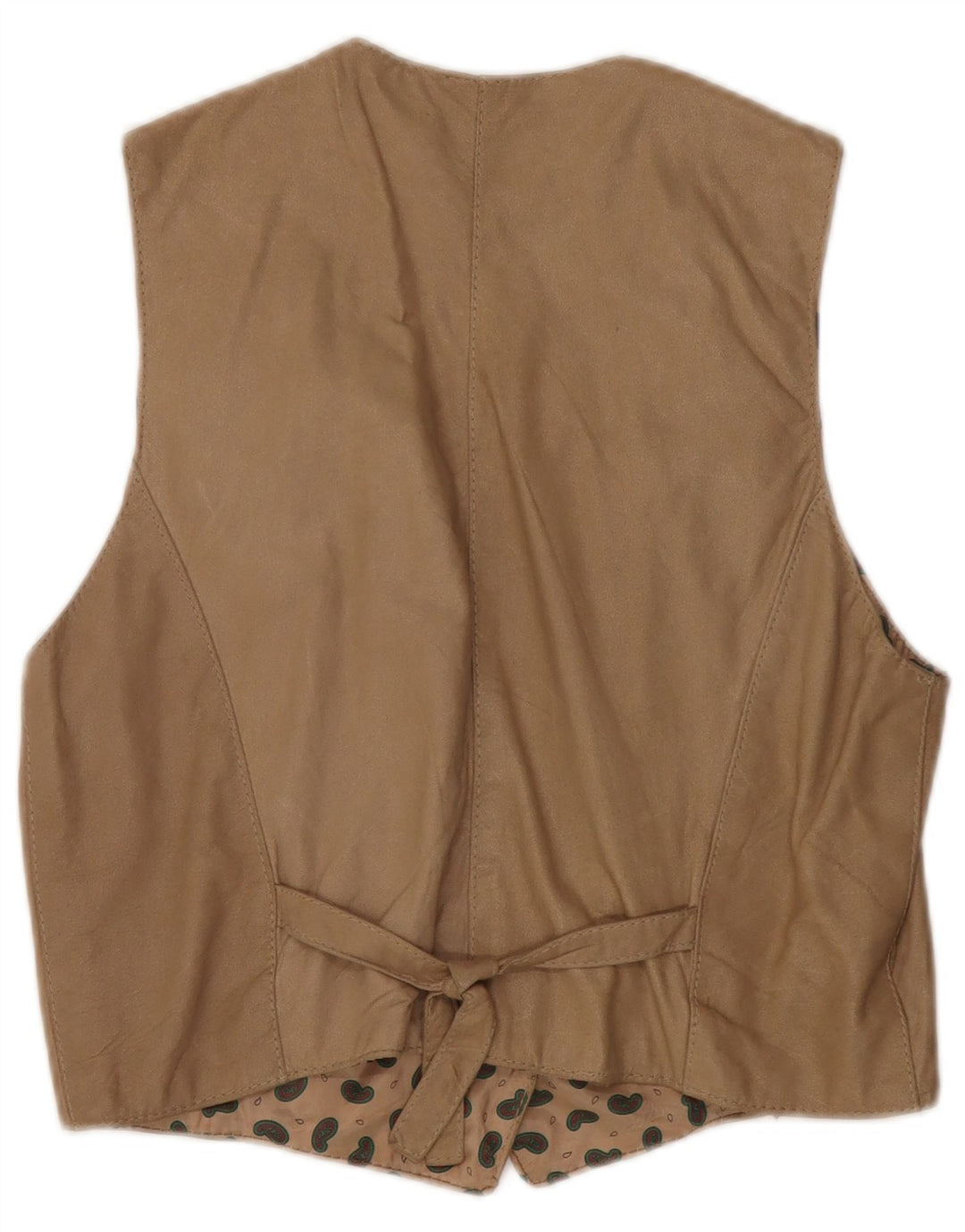 Vintage damevest, stor beige