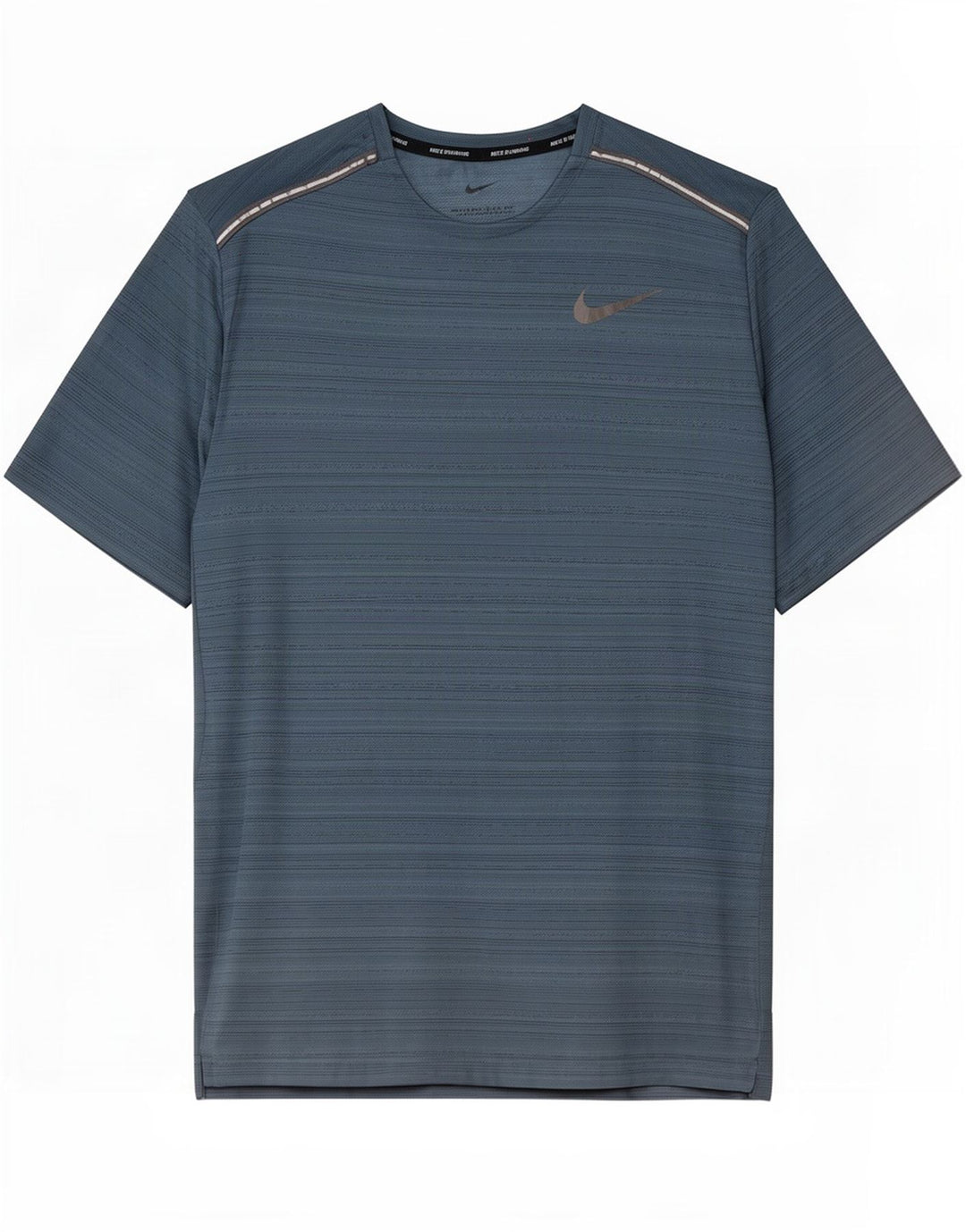 Nike Herre Dri Fit T-Shirt Top Stor blå Flecked Polyester
