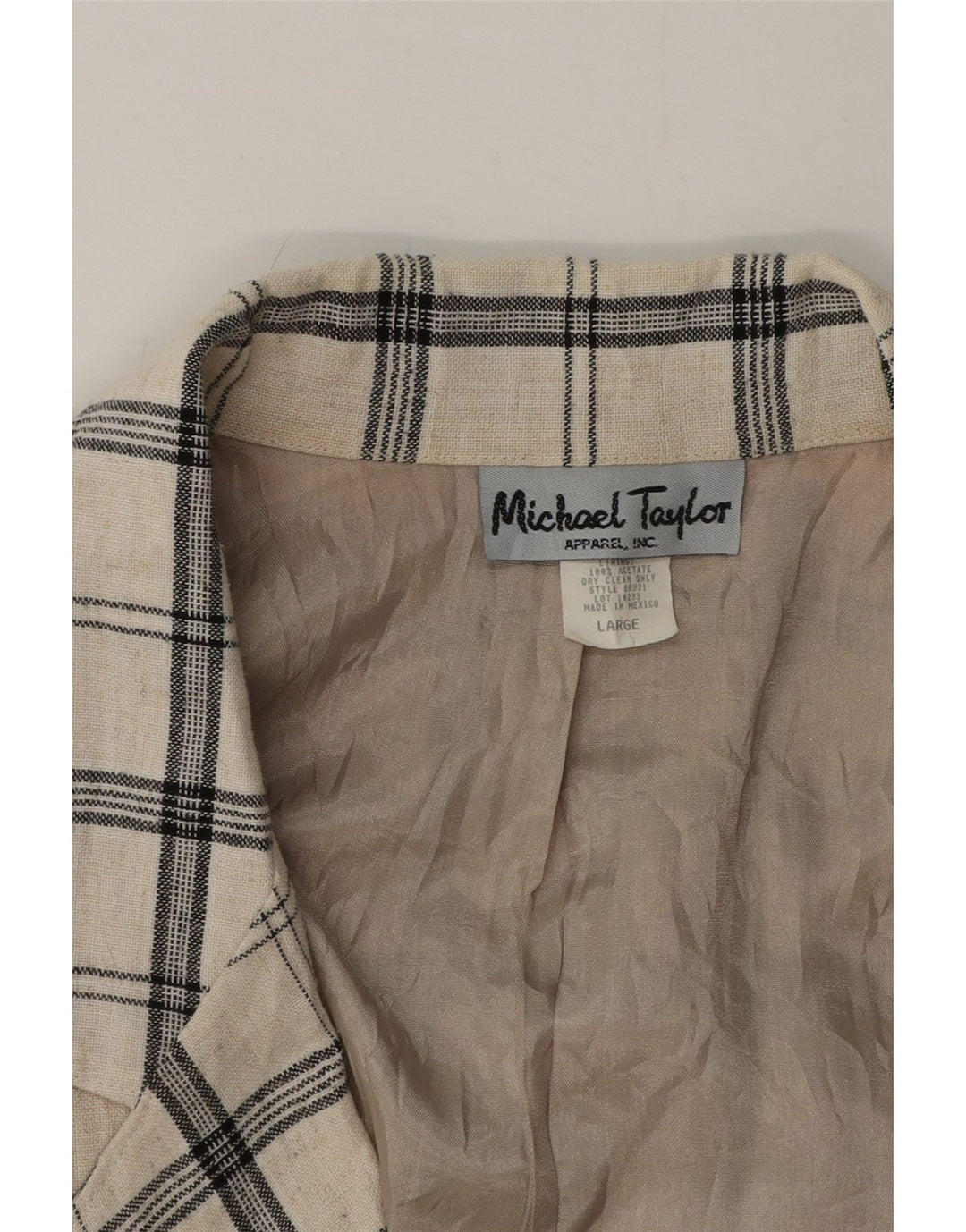Michael Taylor Dame Oversized Longline Blazer Jacket UK 16 Large Beige