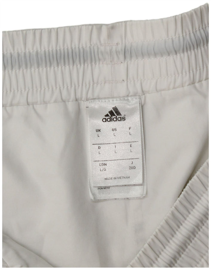 Adidas Sportsshorts til mænd store hvide polyester