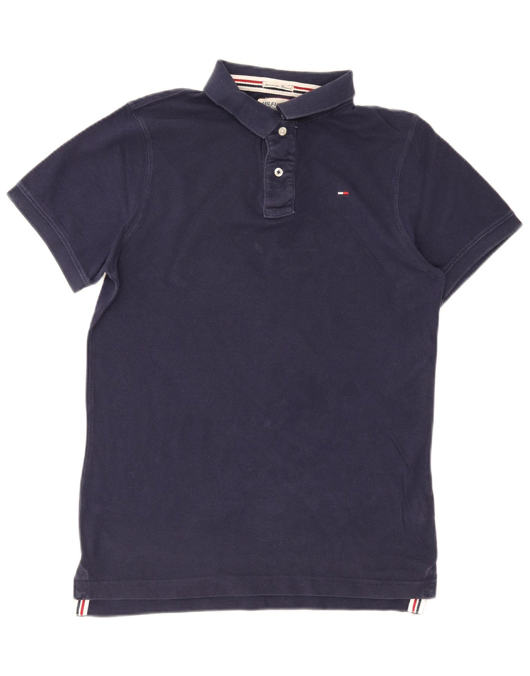 Tommy Hilfiger herre poloshirt Medium marineblå bomuld
