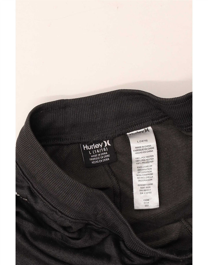 Hurley Boys Træningsdragt Bukser Joggers 12-13 År Stor Grå Polyester