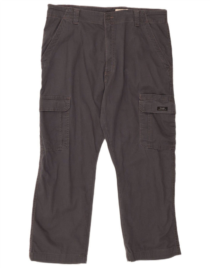 WRANGLER Herre Relaxed Fit Cargo Bukser W38 L27 Grå Bomuld