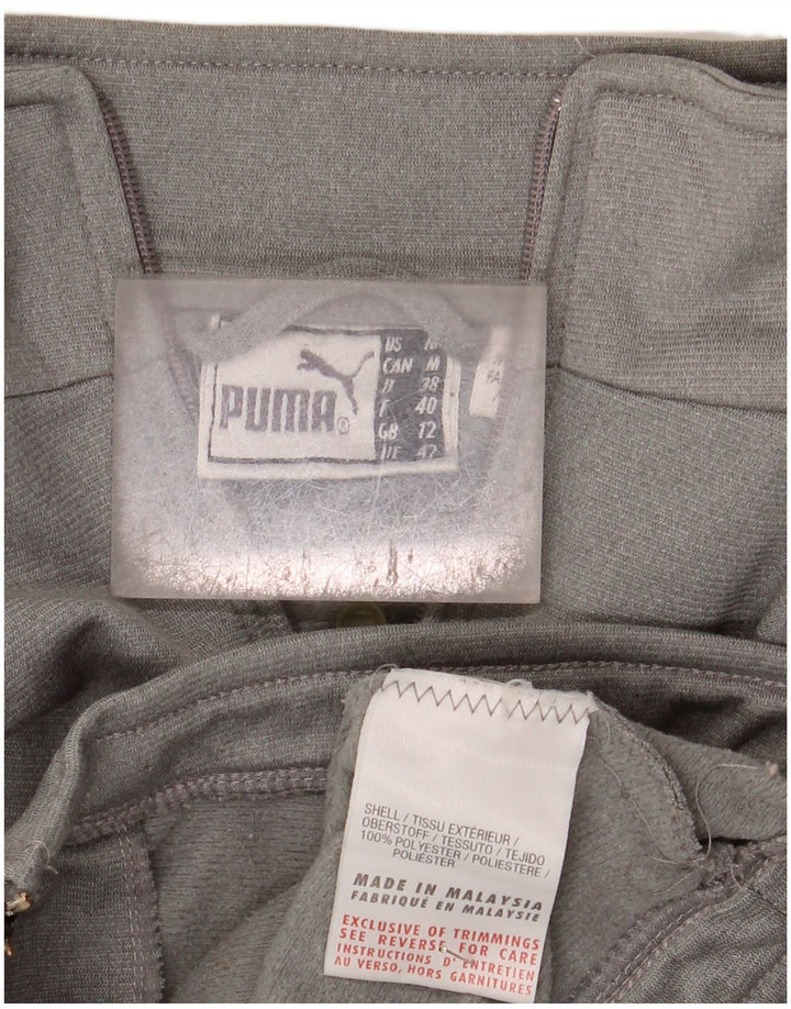 Puma træningsdragt topjakke til kvinder UK 12 Medium Grey Colourblock Polyester