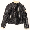 MONTECORE Dame Crop Polstret Jakke IT 42 Medium Sort Polyamid