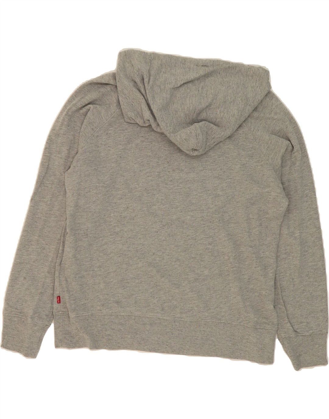 LEVI'S Mens Graphic Hoodie Jumper Medium Grey Cotton Vintage Levi's and Second-Hand Levi's from Messina Hembry 