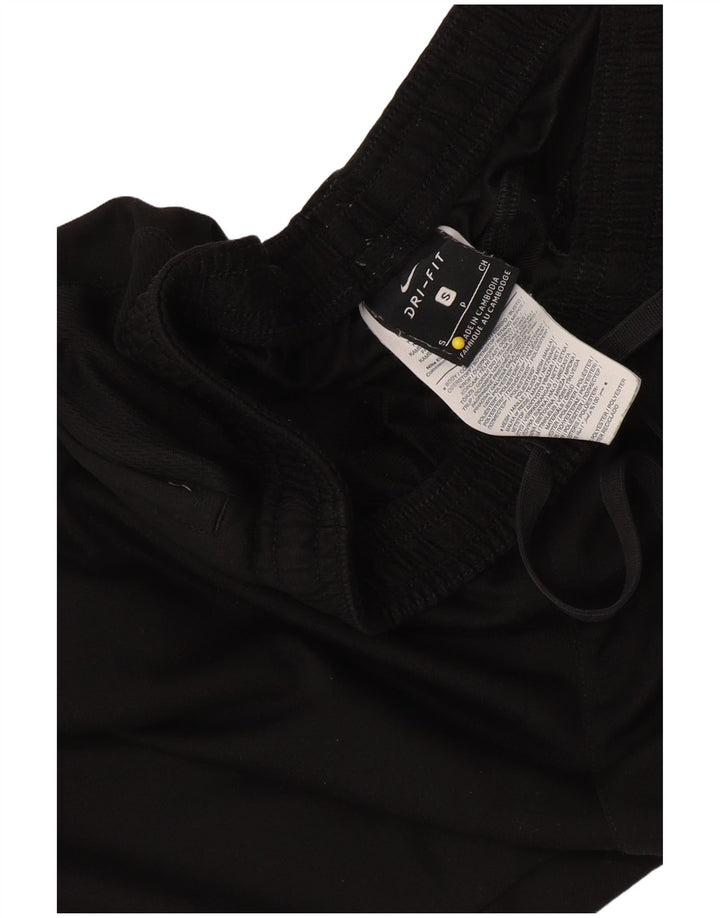 Nike Dame Dri Fit Grafisk træningsdragt Bukser UK 8 Small Black Polyester