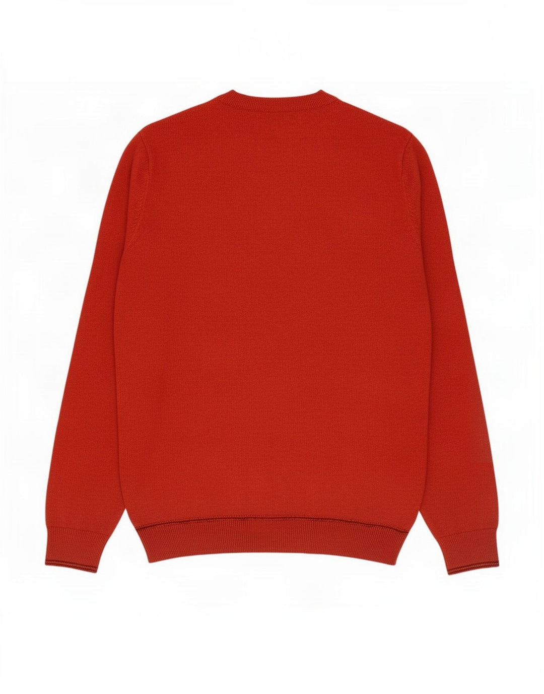 Marks & Spencer Herre sweater med rund hals, lille orange bomuld