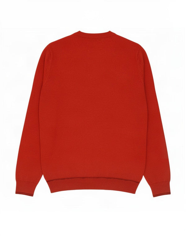 Marks & Spencer Herre sweater med rund hals, lille orange bomuld