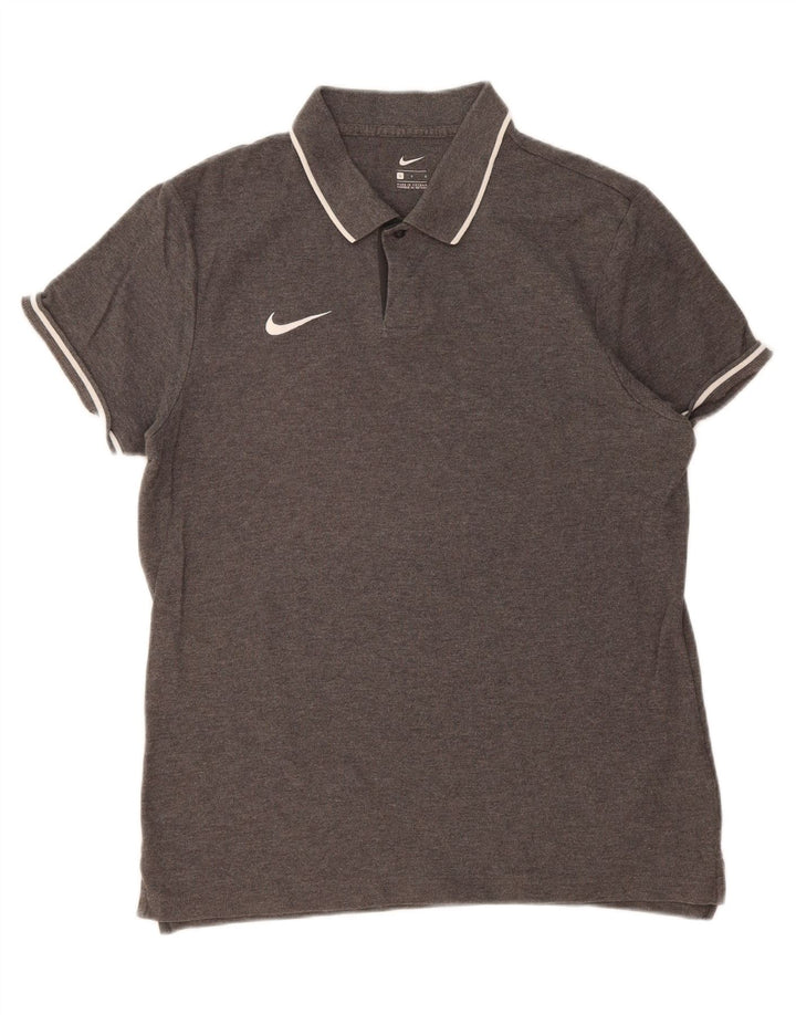 NIKE Mens Polo Shirt Large Grey Cotton Vintage Nike and Second-Hand Nike from Messina Hembry 