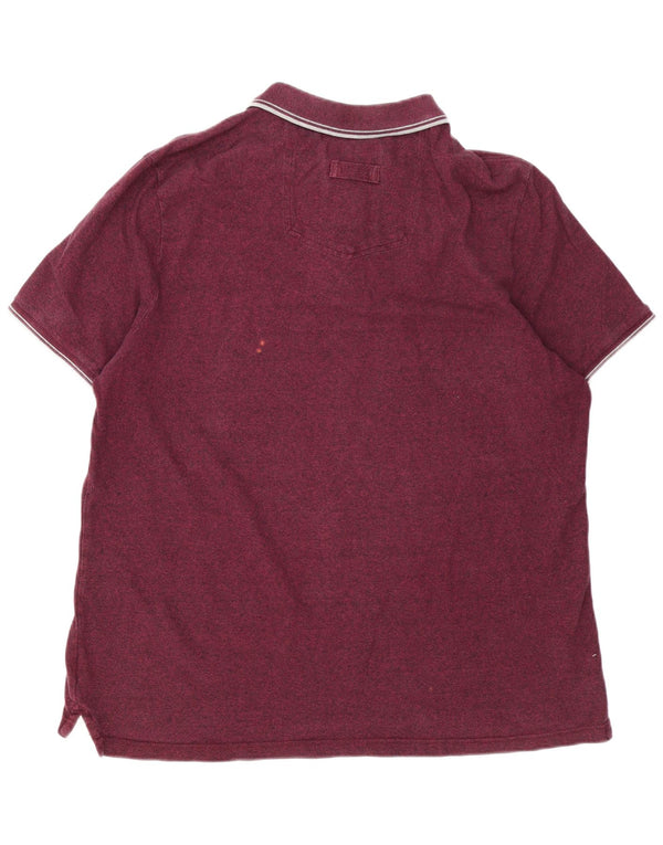Fat Face herre poloshirt 3XL rødbrun stribet bomuld