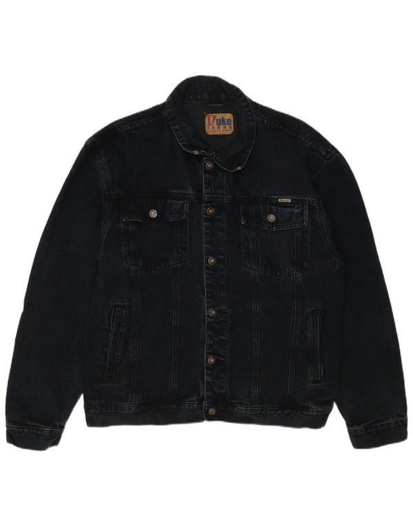 Duke Herre denimjakke UK 42 XL Marineblå Bomuld Classic
