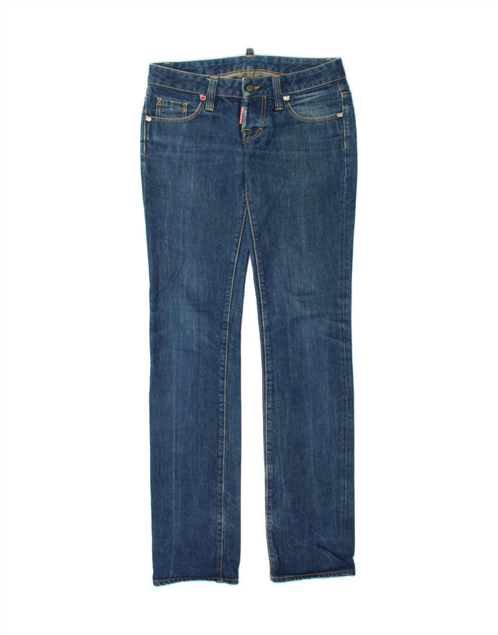DSQUARED2 Womens Slim Jeans IT 42 Medium W30 L36 Blue Cotton Vintage Dsquared2 and Second-Hand Dsquared2 from Messina Hembry 
