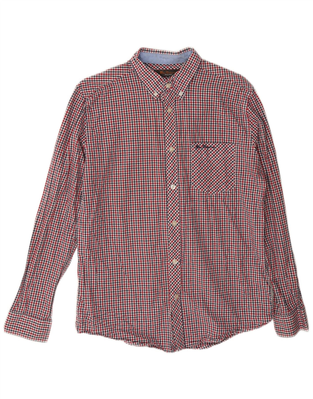 Ben Sherman Herre Regular Fit skjorte Medium Rød Gingham Cotton