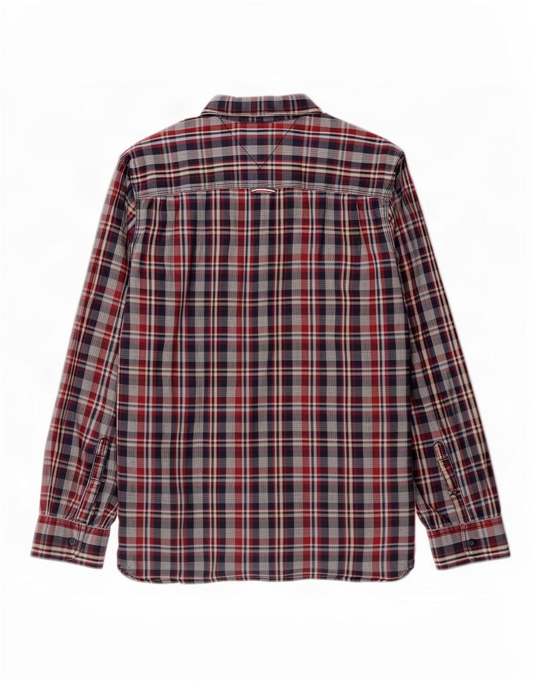 Tommy Hilfiger Herreskjorte Stor flerfarvet ternet bomuld